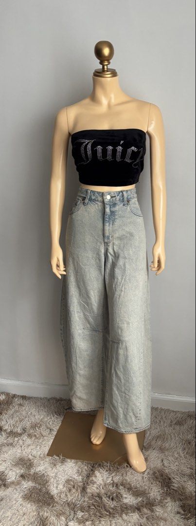 Uniqlo barrel leg jeans (Category: Jeans) located in Quezon City. Submitted by swift_kenjie (Listing ID 1469288540, Image 2). Description: 30-32 L-40 Ganda kulay vintage.