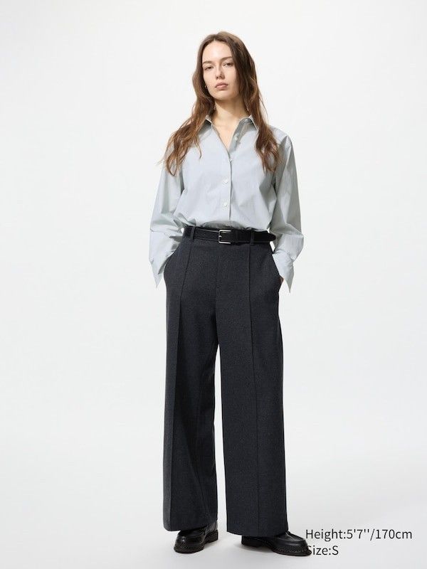 Uniqlo Brushed Jersey Wide Pants (Category: Other Bottoms) located in Angeles City. Submitted by miss_independent01 (Listing ID 1469303830, Image 1). Description: Uniqlo Brushed Jersey Wide Pants Width: 15 (Large on tag) Length: 39 MOP: Gcash ✅ Mine Now, Pay Now ✅ First to Pay, Gets the Item 📍 PAMPANGA Courier: JnT 🚚🚚 PM 💌💌.