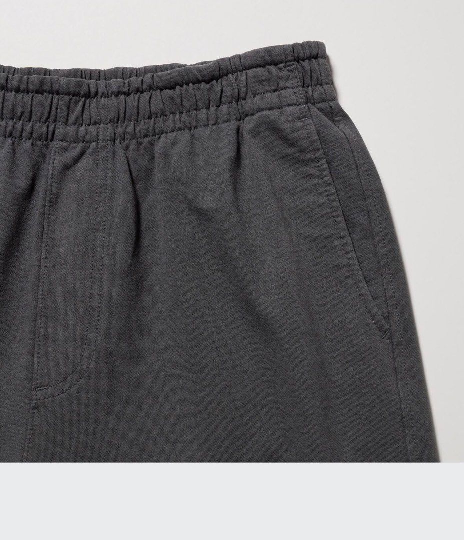 Uniqlo Easy Jersey ankle pants (Category: Trousers) located in Baguio. Submitted by zzlanuza34050 (Listing ID 1469243315, Image 2). Description: - Color: Dark grey - Fit: Relaxed straight leg with clean stitch details - Waist: Elastic waistband with adjustable inner drawstring - Pockets: Functional side pockets and back patch pockets - Fabric: Soft, textured material ideal for daily lounging or casual outings.