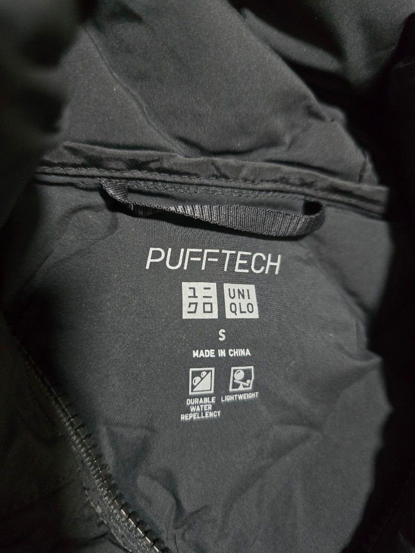 Uniqlo Pufftech winter jacket (Category: Babies & Kids Fashion) located in Manila. Submitted by marcostevenpanelo24 (Listing ID 1469203414, Image 2). Description: - Brand/Model: Uniqlo Pufftech Jacket - Color: Classic Black - Size: Small (S) - Material & Build: Lightweight with durable water repellency - Design: Zip front closure, attached hood, and clean solid color - Versatility: Ideal, easy piece for daily layering.