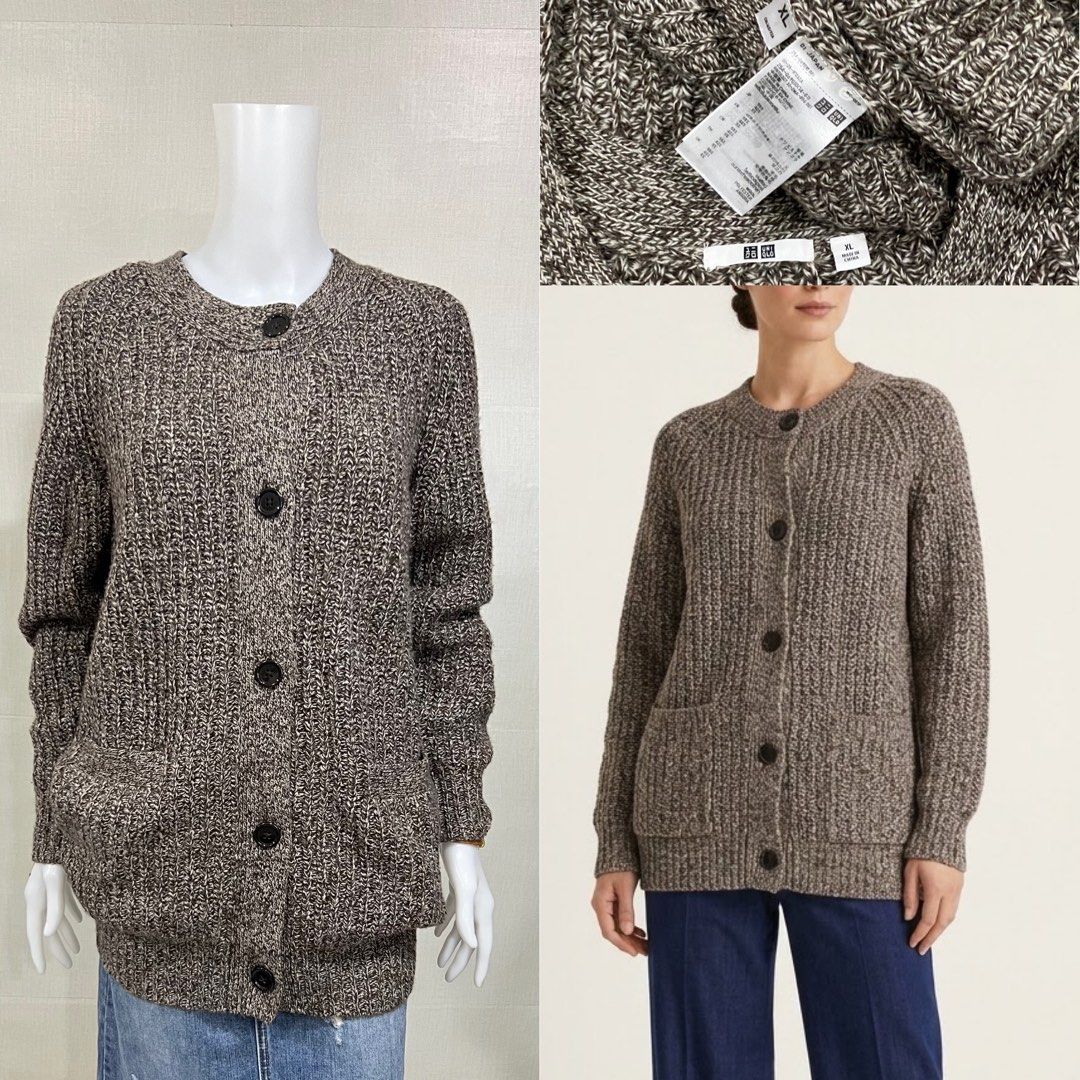 Uniqlo Rope Ribbed Button Sweater (Category: Coats, Jackets and Outerwear) located in Cebu City. Submitted by kei.flmn (Listing ID 1469254306, Image 1). Description: 📌PLEASE READ BEFORE MAKING AN OFFER Excellent Condition (No issues) Size:Fits XL - [x] Flat Lay Measurements (in inches): - [x] Bust:44 “ (with pockets) - [x] Length Reference: Mannequin Height : 5’4” (First-come, first-served basis) Due to an increased number of joy reservers and f