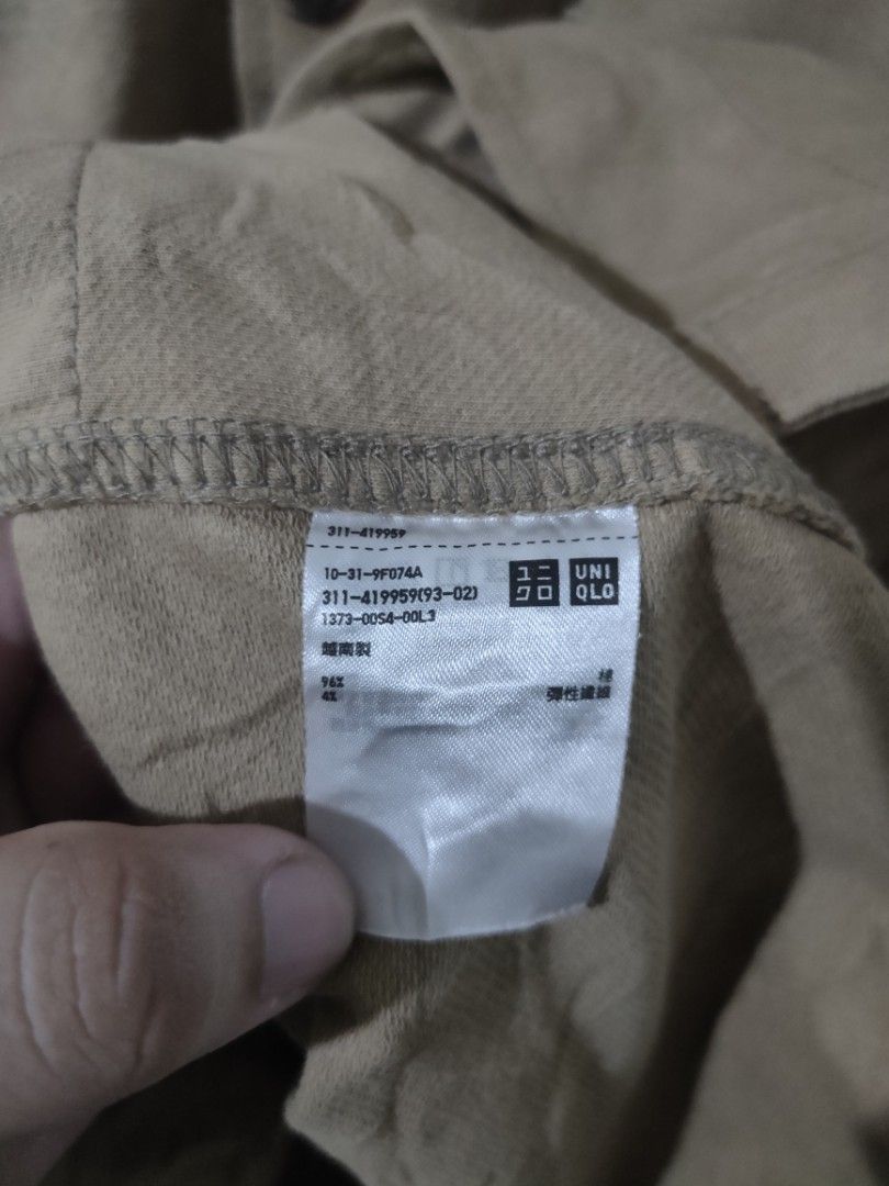 Uniqlo Washed Jersey Work Jacket (Category: Coats, Jackets and Outerwear) located in Ozamiz City. Submitted by ukaygrails (Listing ID 1469272937, Image 3). Description: Excellent condition No issue Dimes 21.5/28.5.