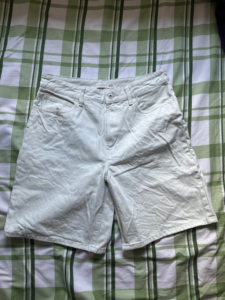 UniqloxJWA Jorts (Category: Shorts) located in Pasig City. Submitted by kaelsy (Listing ID 1469191543, Image 1). Description: Color: Mint Green .