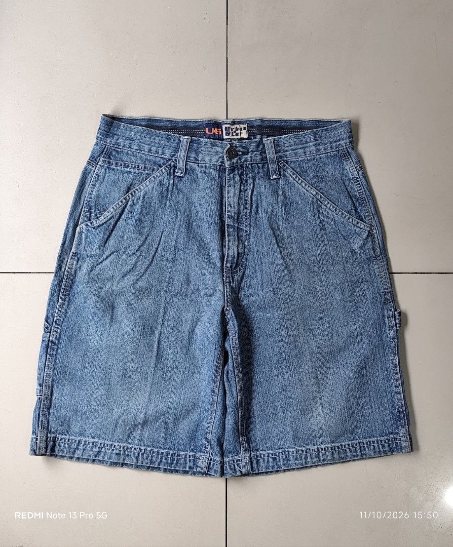 URBAN STAR CARPENTER DENIM JORTS (Category: Shorts) located in Caloocan City. Submitted by carlo_pwd (Listing ID 1469304602, Image 2). Description: BRAND - URBAN ST WAIST - 32 LENGTH - 22 HEM - 12.