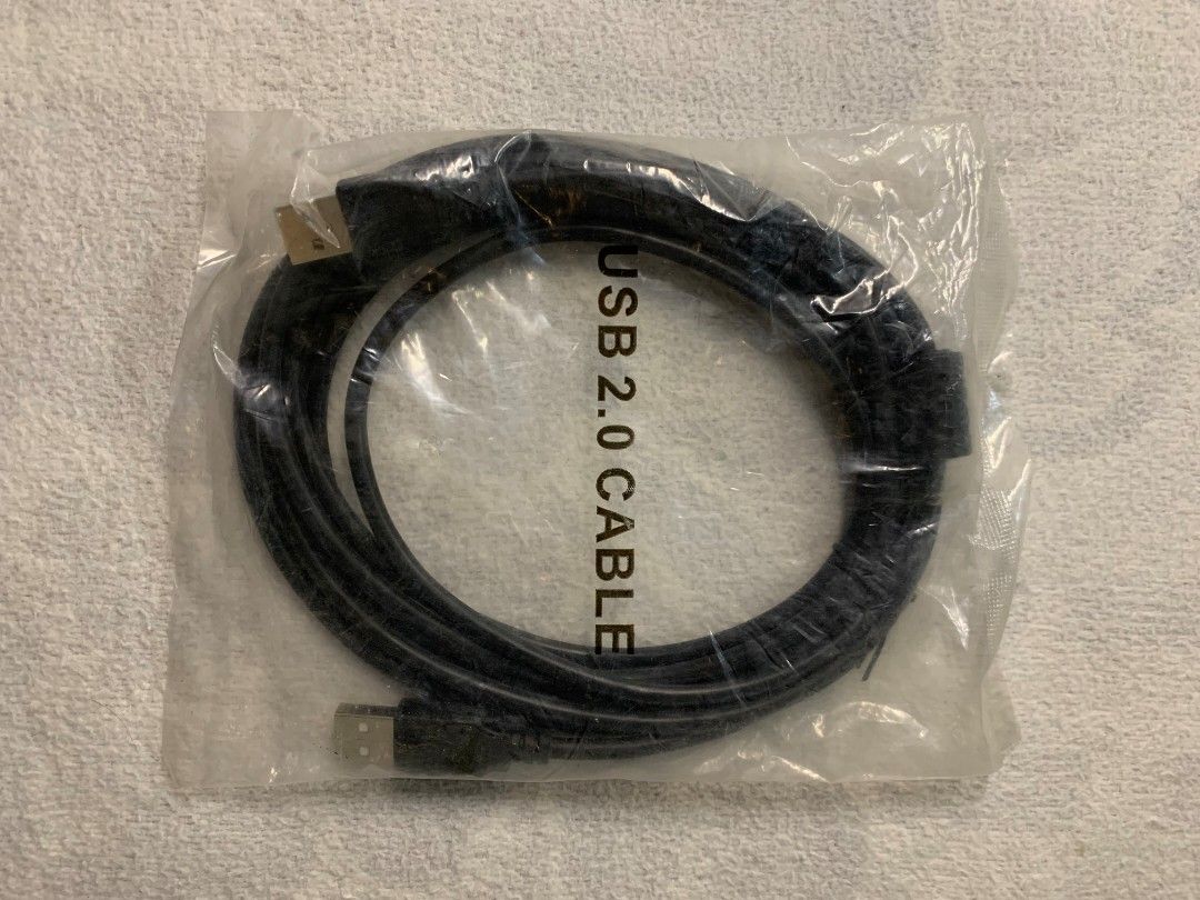 USB 2.0 Cable Black Sealed Bag (Category: Cables & Adaptors) located in Baguio. Submitted by grazia.ivy (Listing ID 1469296566, Image 1). Description: - Type: Black USB 2.0 cable - Condition: Brand new, unused, and in original sealed packaging - Connectors: Standard USB on both ends - Design: Neatly coiled for easy storage - Shipping: Ships fast from the Philippines!.