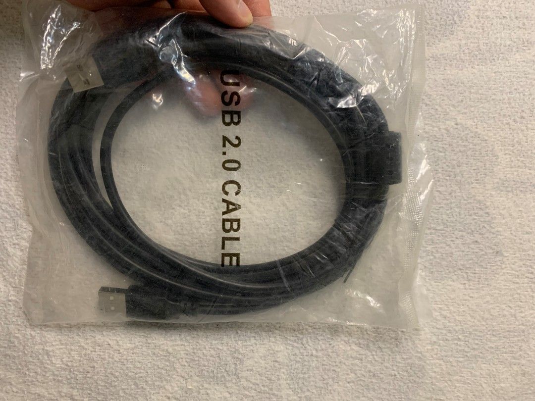 USB 2.0 Cable Black Sealed Bag (Category: Cables & Adaptors) located in Baguio. Submitted by grazia.ivy (Listing ID 1469296566, Image 3). Description: - Type: Black USB 2.0 cable - Condition: Brand new, unused, and in original sealed packaging - Connectors: Standard USB on both ends - Design: Neatly coiled for easy storage - Shipping: Ships fast from the Philippines!.