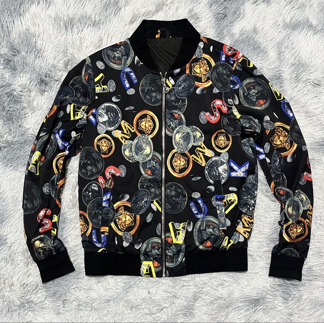 Versace Jacket (Category: Coats, Jackets and Outerwear) located in Sasmuan (Sexmoan). Submitted by winterclothes.ph (Listing ID 1469187307, Image 1). Description: Versace Jacket S-M Women’s Width 19 Length 24.5 Excellent Condition.