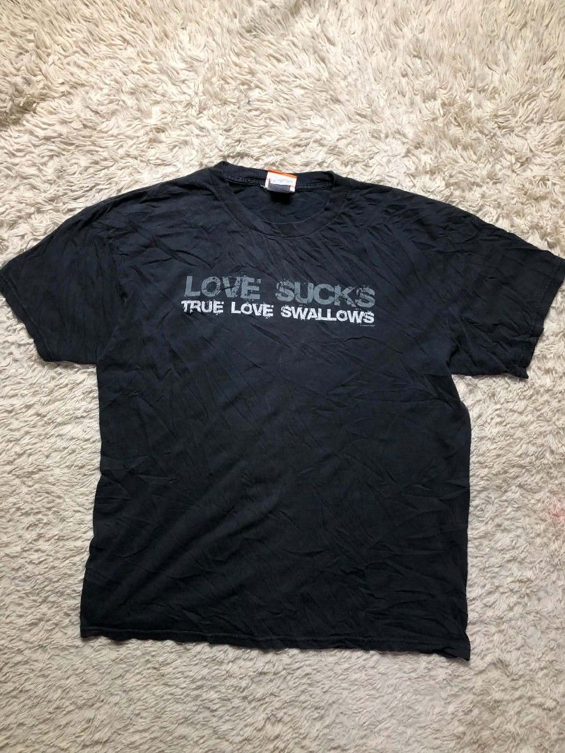 Vintage 00's S*X statement tee (Category: Tshirts & Polo Shirts ) located in Manila. Submitted by truecat.00a53a (Listing ID 1469190996, Image 1). Description: size large Good condition issue Fade 1pinhole on Front wearable.