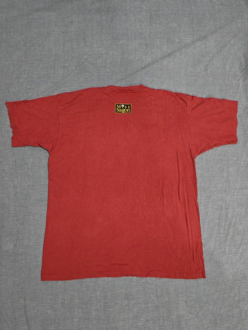 Vintage 1988 Miss Saigon tshirt (Category: Tshirts & Polo Shirts ) located in Baguio. Submitted by used_clothing2600 (Listing ID 1469188632, Image 2). Description: Vintage 1988 Miss saigon made in USA verygood condition size XL width 25 length 31 P 1,000.