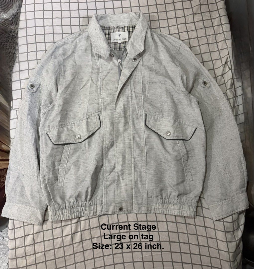 Vintage Current Stage bomber-style jacket (Category: Coats, Jackets and Outerwear) located in Manila. Submitted by pinkyswearshop2.0 (Listing ID 1469237793, Image 1). Description: .