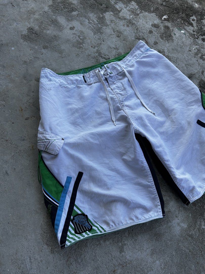 Vintage Multi Big Logo Quicksilver Boardshort (Category: Activewear) located in Balanga. Submitted by nothingtohold.co (Listing ID 1469284610, Image 2). Description: Vintage y2k Multi Big Logo Quicksilver Boardshort 34 on tag | 34 waistline | 22 length | 12.5 leg opening | 9.5 condition Issue: light stain, need wash, minor scratches, one run Gcash | jnt | bataan Vouch~vc.