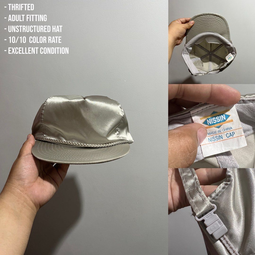 VINTAGE NISSIN BLANK CAP (Category: Caps & Hats) located in Caloocan City. Submitted by gothrifted (Listing ID 1469276748, Image 1). Description: VINTAGE NISSIN BLANK CAP - thrifted - adult fitting - unstructured hat - 10/10 color rate - excellent condition *color may vary due to lighting.