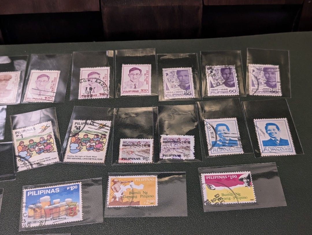 Vintage Philippines Post Stamps (Category: Stamps & Prints) located in Marikina City. Submitted by mrtncdrc (Listing ID 1469220931, Image 3). Description: 180 for all stamps already. Sleeves will not be included but the stamps will be place inside a penny sleeve for secure protection.