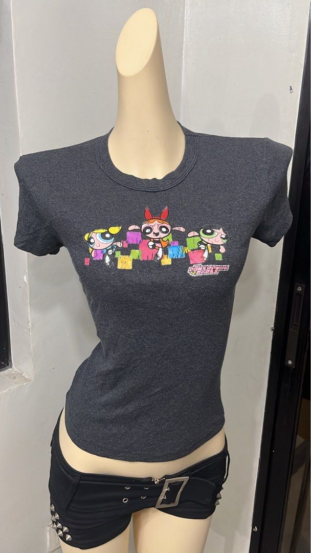 Vintage Power Puff Girls babytee (Category: Shirts) located in Caloocan City. Submitted by onlyfromthepast (Listing ID 1469253320, Image 2). Description: 9/10 condition Hairline crackprints S-m ✅My bio before purchasing tia💕 ✅ All items are fresh from bales, Pls expect dirt,dust or stains.