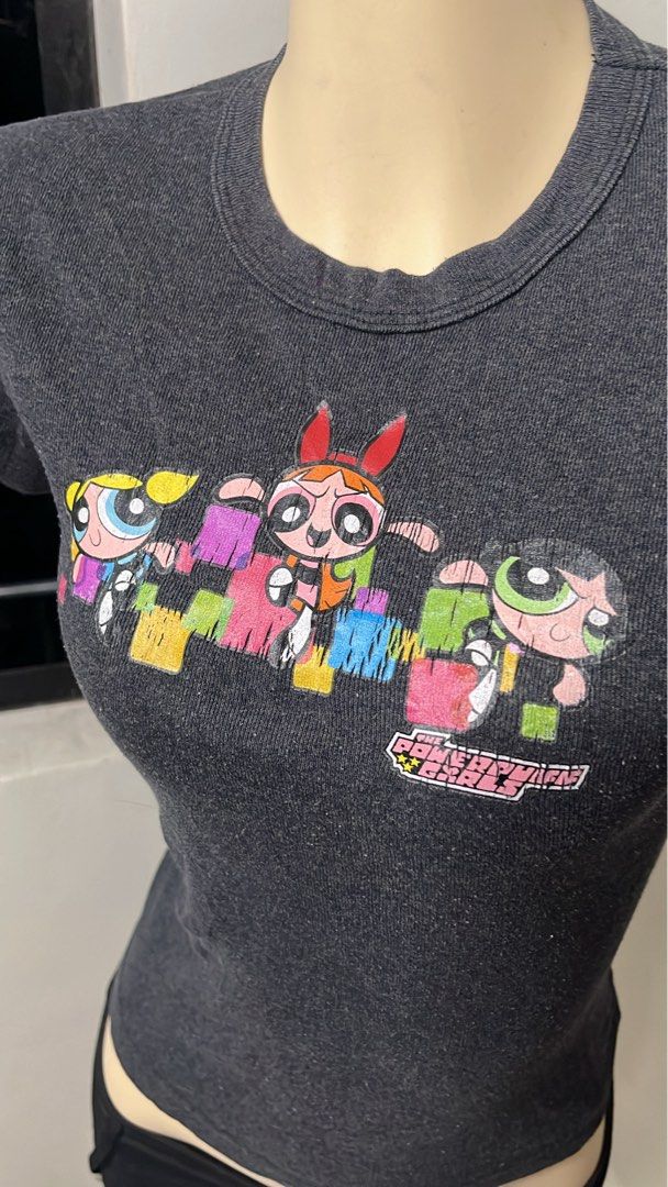 Vintage Power Puff Girls babytee (Category: Shirts) located in Caloocan City. Submitted by onlyfromthepast (Listing ID 1469253320, Image 3). Description: 9/10 condition Hairline crackprints S-m ✅My bio before purchasing tia💕 ✅ All items are fresh from bales, Pls expect dirt,dust or stains.