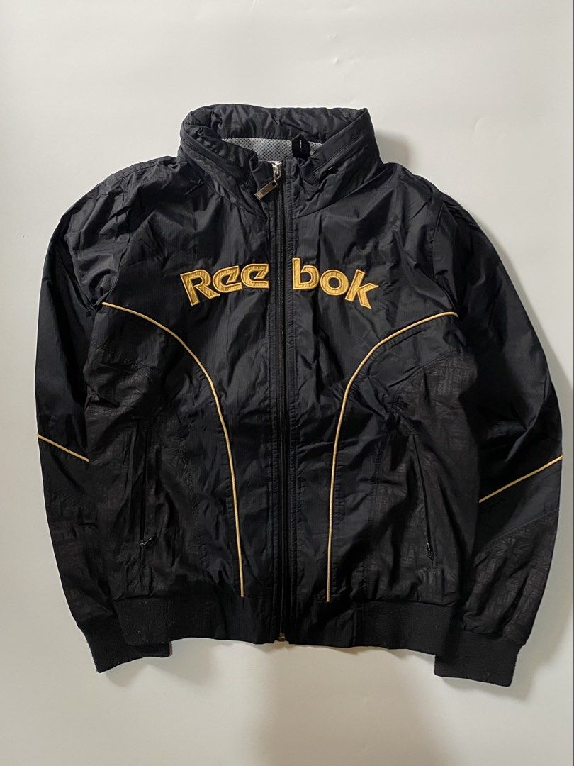 Vintage Reebok Nylon Windbreaker Jacket (Category: Coats, Jackets and Outerwear) located in Manila. Submitted by finofindthisart (Listing ID 1469288197, Image 2). Description: Length 23 Width 20 Measured it by inches Issue: N/A This is a pre-loved/thrifted items and may show minor signs of issue due to its vintage nature. Kindly manage expectations. No refunds or exchanges will be accepted. 📍Pasay City DM for inquiries..