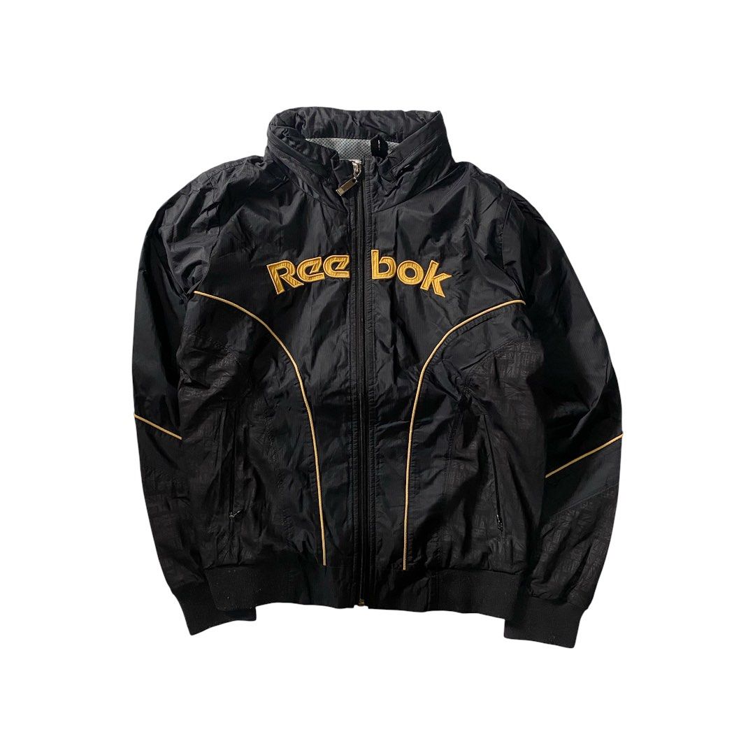 Vintage Reebok Nylon Windbreaker Jacket (Category: Coats, Jackets and Outerwear) located in Manila. Submitted by finofindthisart (Listing ID 1469288197, Image 1). Description: Length 23 Width 20 Measured it by inches Issue: N/A This is a pre-loved/thrifted items and may show minor signs of issue due to its vintage nature. Kindly manage expectations. No refunds or exchanges will be accepted. 📍Pasay City DM for inquiries..