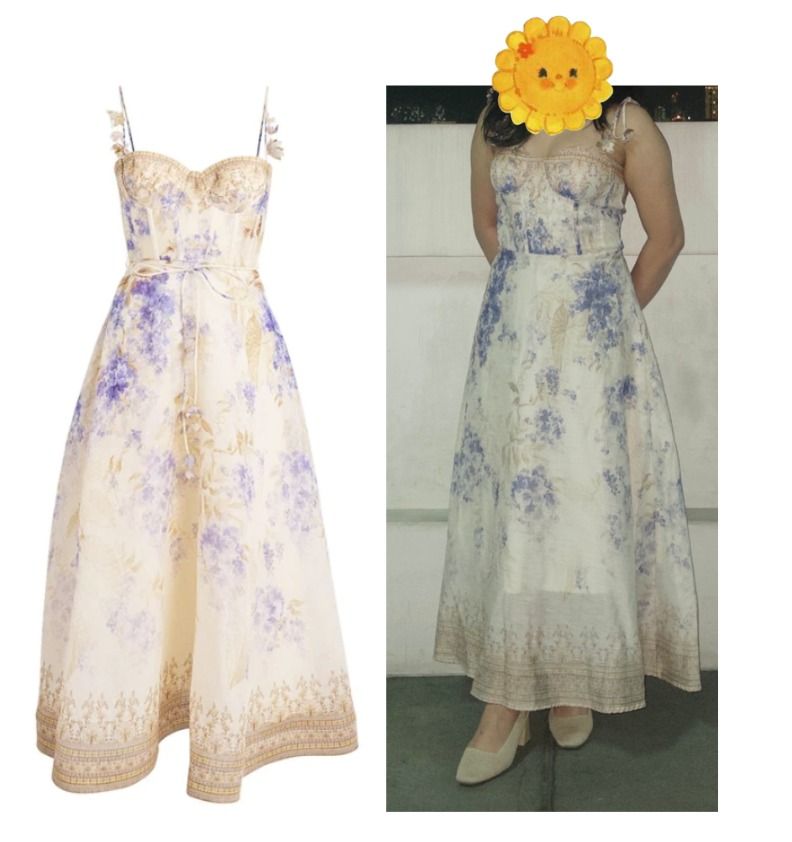FOR RENT: Whoopy Celine Dress (Category: Dresses) located in Manila. Submitted by elle_blooms (Listing ID 1469330131, Image 1). Description: Good for 3 days Day 1: Delivery Day 2: Event Day 3: Return Deposit refundable ₱1000 if no issues with the gown upon return Add ₱100 per day for extension Location: Taft, Manila DRESS DETAILS Size: M Bust: 84cm Waist: 72cm, Length: 130cm - Style: Floor-length maxi dress with a corset-style bustier top and thi