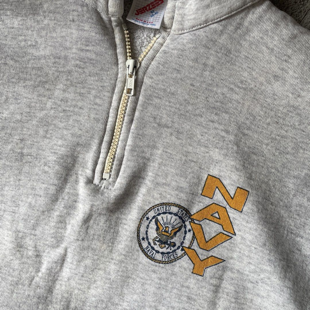 Vintage US Navy Half Zip Sweatshirt (Category: Coats, Jackets and Outerwear) located in Makati City. Submitted by hdn.rck (Listing ID 1469308558, Image 2). Description: .