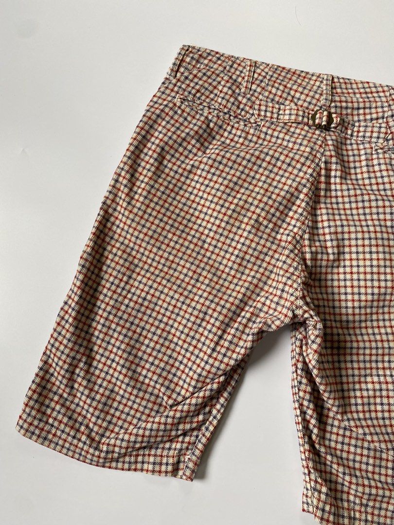 Vintage Visvim Check Plaid Shorts (Category: Shorts) located in Baguio. Submitted by the_gunstore (Listing ID 1469328116, Image 3). Description: Size tagged: M Issue: Hole Waistline:16.5(33) Full Length:22.5 Thigh:12 Leg Opening:9.5 Inseam:10.5 Knee: Front Rise:12.