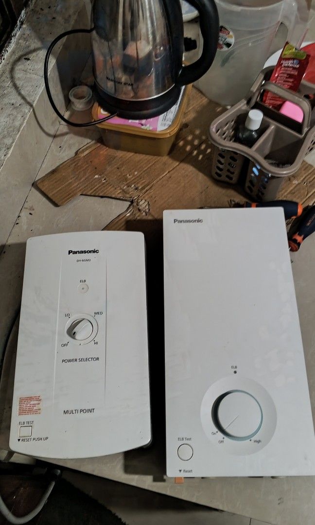 Water heater (Category: Water Heater & Instant Showers) located in Manila. Submitted by mackieboy_756 (Listing ID 1469293721, Image 3). Description: 4months old panasonic hindi masyado nagamit MULTI POINT & SINGLE POINT.