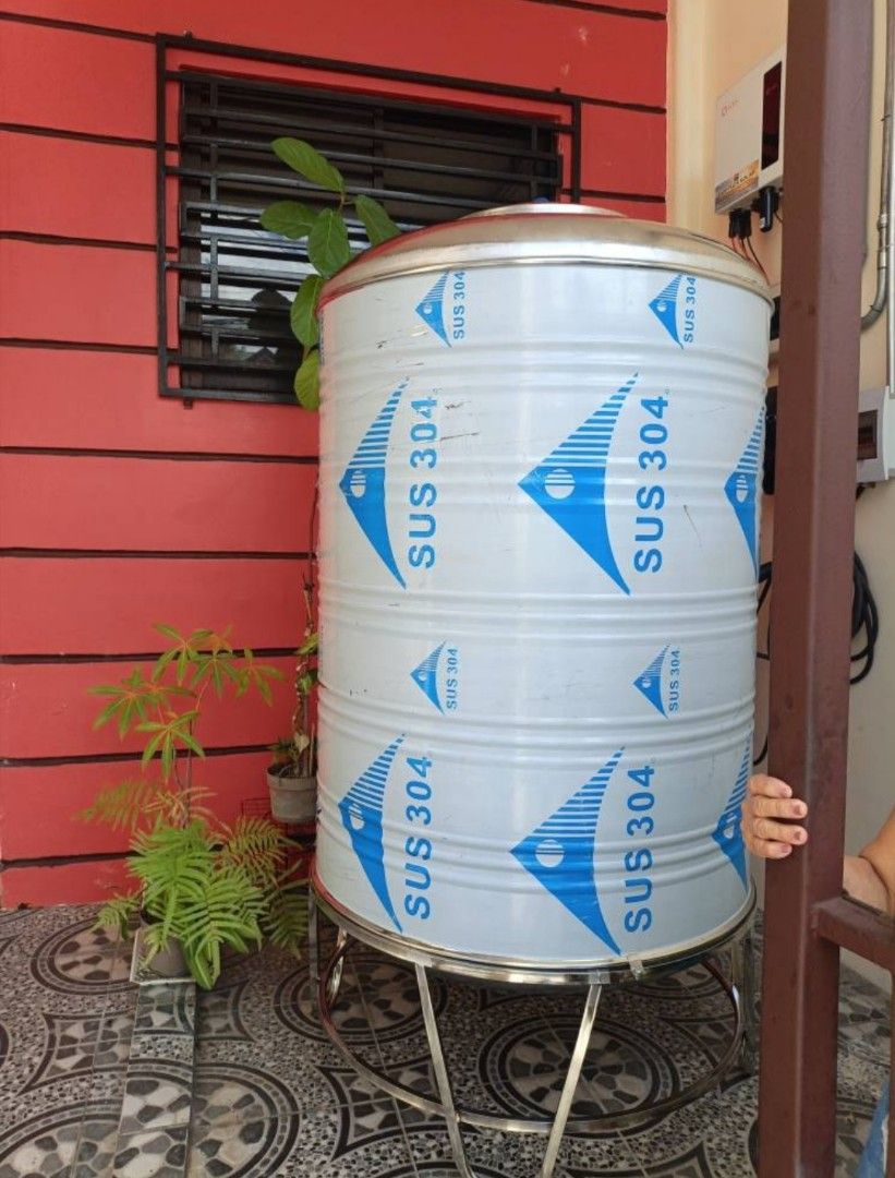 Water tank (Category: Construction & Building Materials) located in Manila. Submitted by kristellf29 (Listing ID 1469189042, Image 1). Description: Water Storage & Pressure Tank Stainless Steel Grade 304 -Made with 100% Stainless Steel Grade 304 -Sizes range from 500L to 20 000L -Vertical or Horizontal -Elegant design, Highly Durable -For Rigid and Durable Structure -With Stainless Stand -With Inlet, Outlet and Drain -Perfect for residential, com