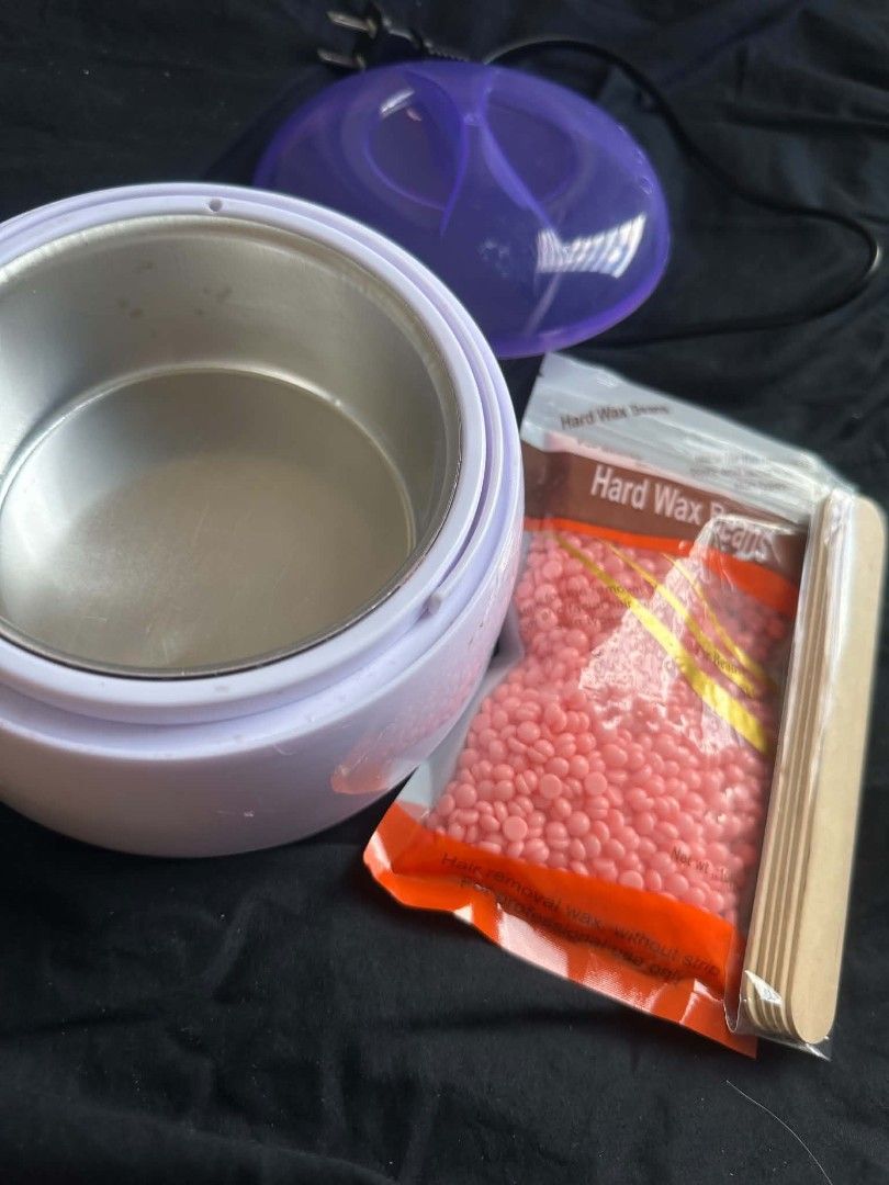 Wax Heater (Category: Sanitary Hygiene) located in Manila. Submitted by friedtub1g (Listing ID 1469180256, Image 2). Description: FOR SALE: Wax Heater ✨ Condition: Barely used, only used once! In good working condition Comes with FREE 100g hard wax beads + scraper 🎁 💸 Price: ₱230 only! Perfect for at-home waxing 💗 PM me if interested! 💌.