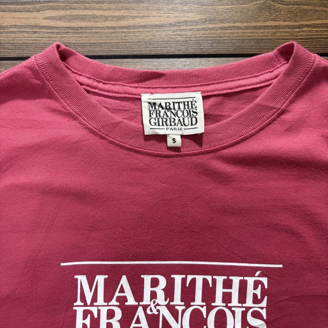 Women’s Marithe Francois Girbaud Paris Tee (Category: Shirts) located in Bacolod City. Submitted by treasurehuntsv2 (Listing ID 1469227265, Image 3). Description: Condition – Excellent Color Rate – 9.8/10 Flaws – None ✅ Size: Dimensions: Width –18 Length –22.5 .
