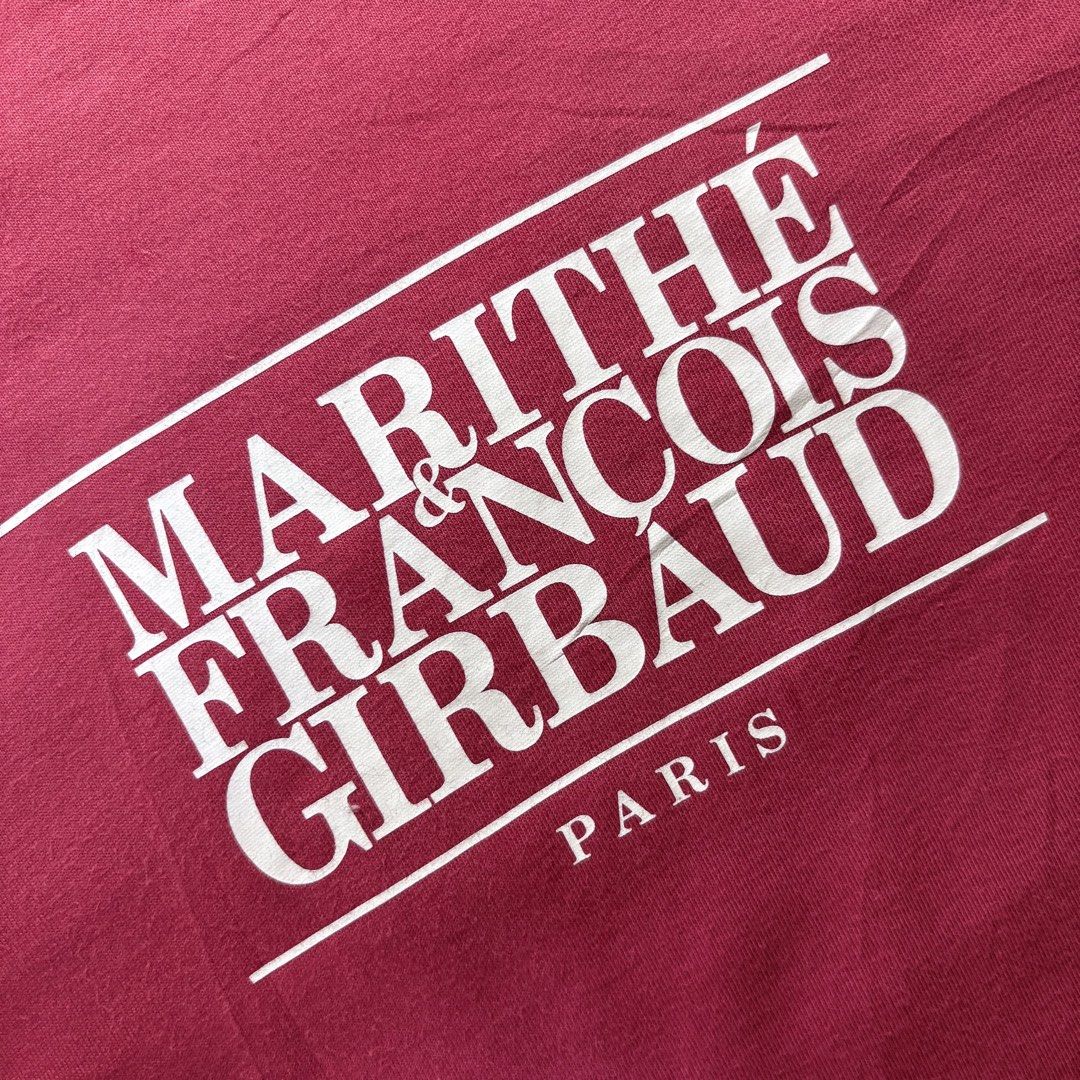 Women’s Marithe Francois Girbaud Paris Tee (Category: Shirts) located in Bacolod City. Submitted by treasurehuntsv2 (Listing ID 1469227265, Image 2). Description: Condition – Excellent Color Rate – 9.8/10 Flaws – None ✅ Size: Dimensions: Width –18 Length –22.5 .