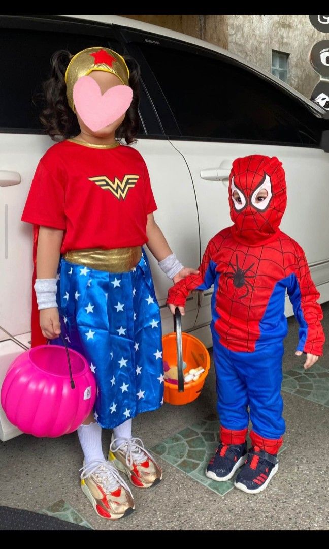 Wonder woman costume (Category: Babies & Kids Fashion) located in Binan City. Submitted by _sunnysideshop (Listing ID 1469210148, Image 1). Description: price negotiable complete set minor sign of usage.