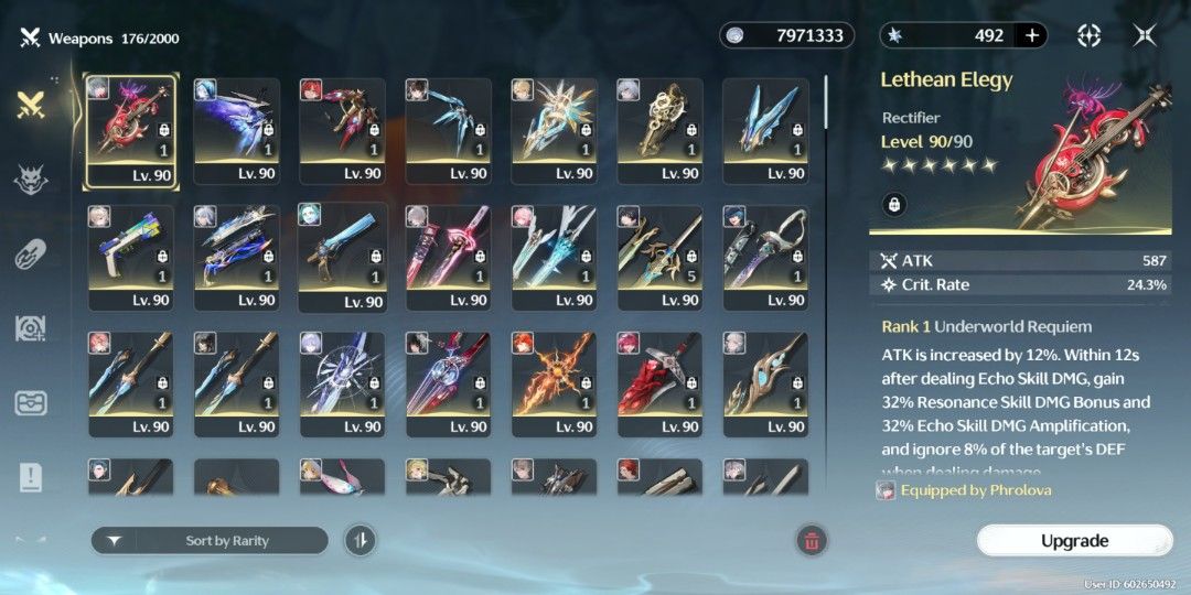 Wuthering Waves UL 80 (Category: Others) located in Manila. Submitted by yatoooooo (Listing ID 1469165955, Image 3). Description: Many Premium Teams Well Built Characters EU Server Issue: Unchangable Email but can be linked to your google email etc. All 100% Maps Cheap Price DM for more details MOP: GCASH.