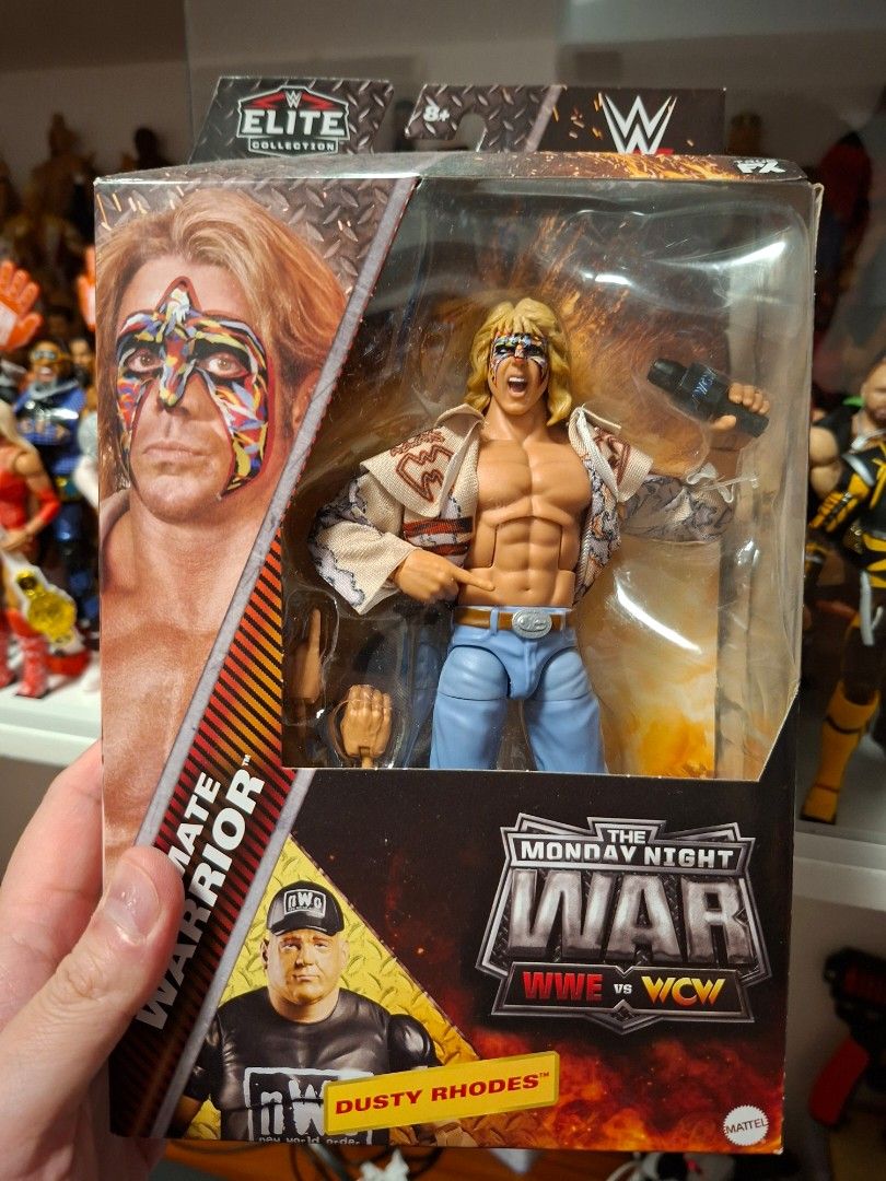 WWE Mattel Elite Ultimate Warrior (KLB) (Category: Action & Battle Toys) located in Bulacan. Submitted by jiiimsyap (Listing ID 1469313274, Image 1). Description: BRAND NEW. NO BAF. 📦 Shipping: Lalamove • Malolos – everyday • Makati – by schedule 💰 Payment: Payment first via GCash or BDO PM for inquiries. Thanks!.