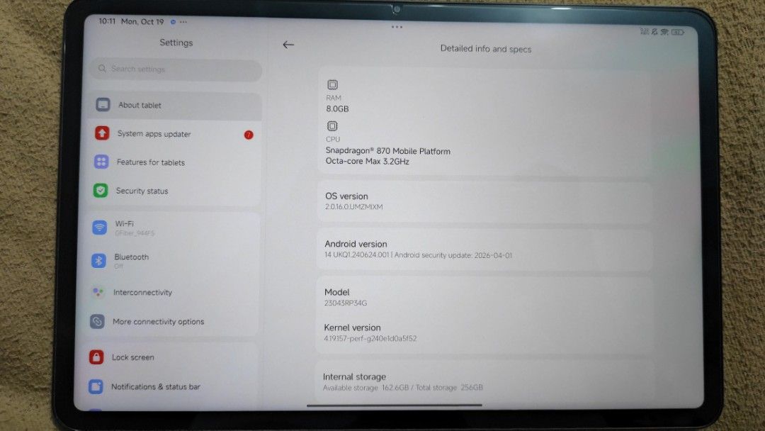 Xiaomi pad 6 8+8ram 256gb (Category: Android) located in Manila. Submitted by warmdragon-93c84b (Listing ID 1469277942, Image 2). Description: Nasa pic yung specs 11" screen Alagang alaga makinis kaya pwede sa maselan (walang filter yang pic kita naman sa kamay) Makunat battery Ginamit lang sa pang review kaya hindi baldado GENERAL TRIAS CAVITE LOCATION Sama kona yung Mouse at keyboard (lokal brand) May box pa po yan Pm lang!!!.