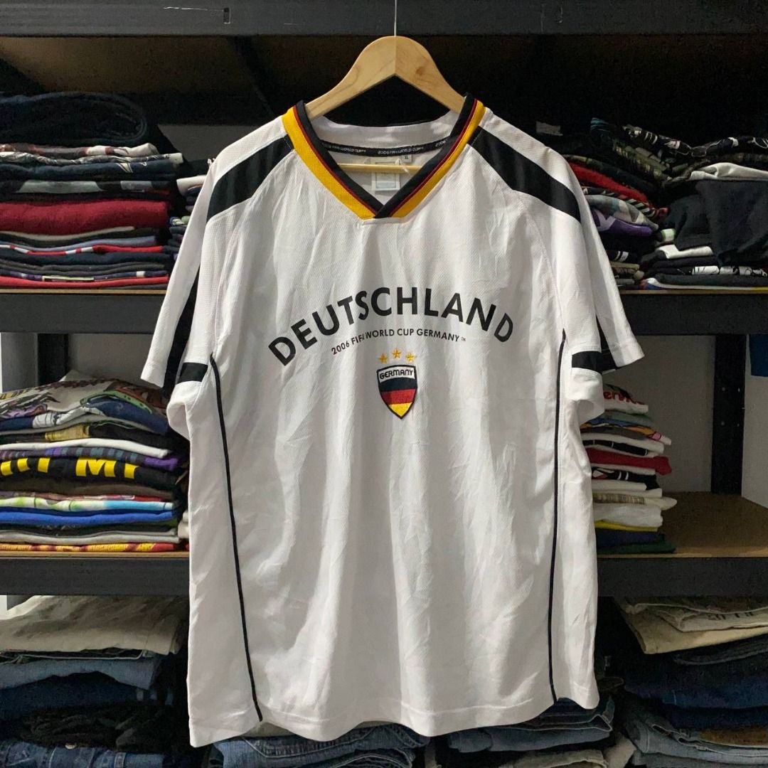 Y2K FIFA World Cup Germany Jersey (Category: Tshirts & Polo Shirts ) located in Legazpi City. Submitted by southeastjunkies (Listing ID 1469303303, Image 1). Description: Y2K FIFA World Cup Germany Deutschland (Dated 2006) (Official Fifa World Cup Limited Edition Merch) 23x29 (Boxy Large-XL).