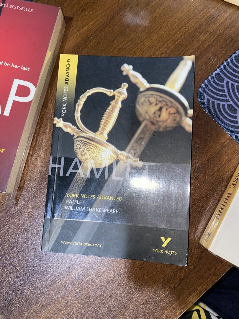 York Notes Advanced Hamlet William Shakespeare (Category: Textbooks) located in Tarlac. Submitted by readmylyf (Listing ID 1469352720, Image 1). Description: - Title: York Notes Advanced: Hamlet - Condition: Clean pages, well-maintained - Ideal for: Literature students, English coursework, and exam preparation - Purpose: Essential reading and detailed analysis for studying Shakespeare.