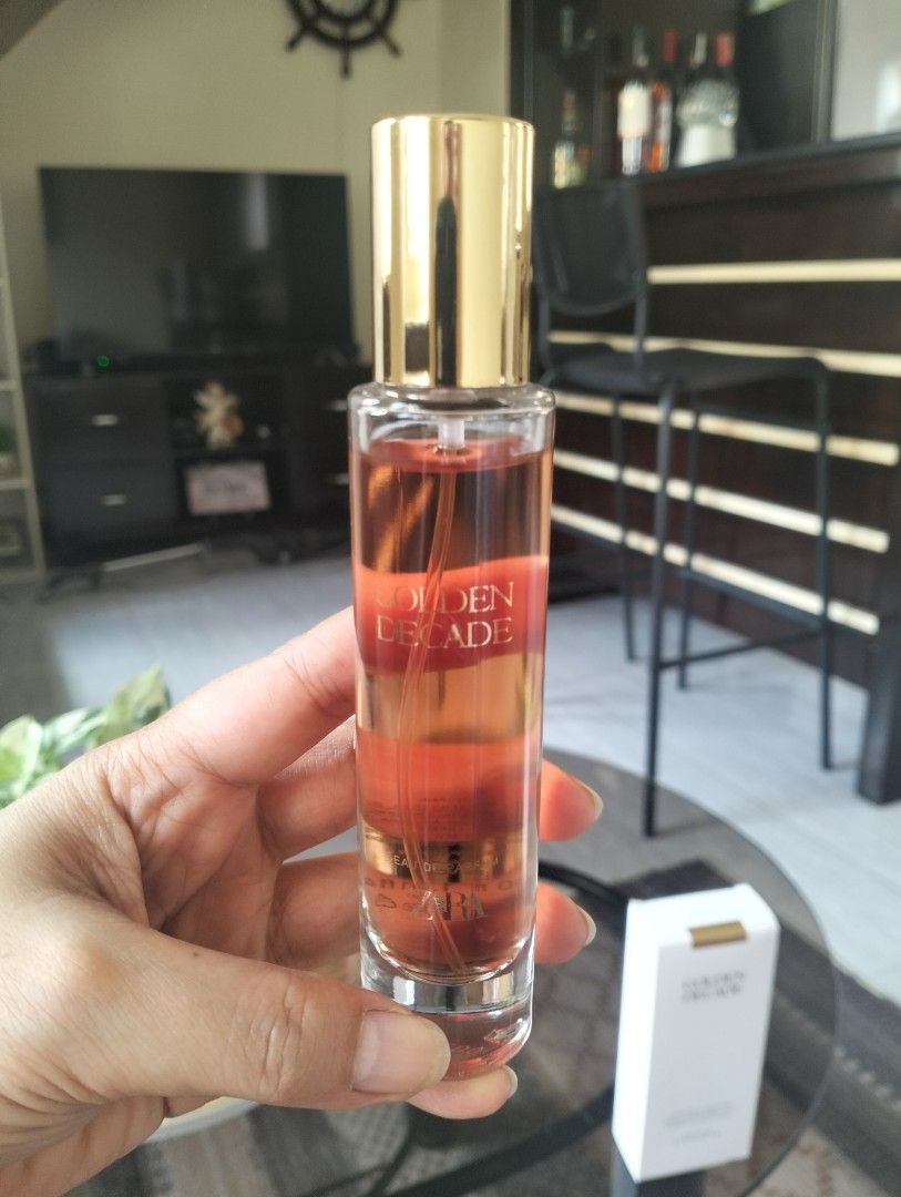 Zara ( Golden Decade) EDP (Category: Fragrance & Deodorants) located in Manila. Submitted by sheilamagh13371 (Listing ID 1469173631, Image 1). Description: Authentic Zara Golden decade Sprayed once Bought in Zara glorietta Makati eau de parfum, 30ml.