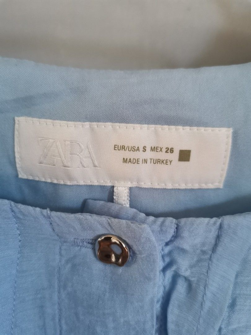 Zara blouse (Category: Blouses) located in Quezon City. Submitted by charlottescollection (Listing ID 1469176224, Image 2). Description: original zara blouse can fit till semi large removed tag and washed but never used. .
