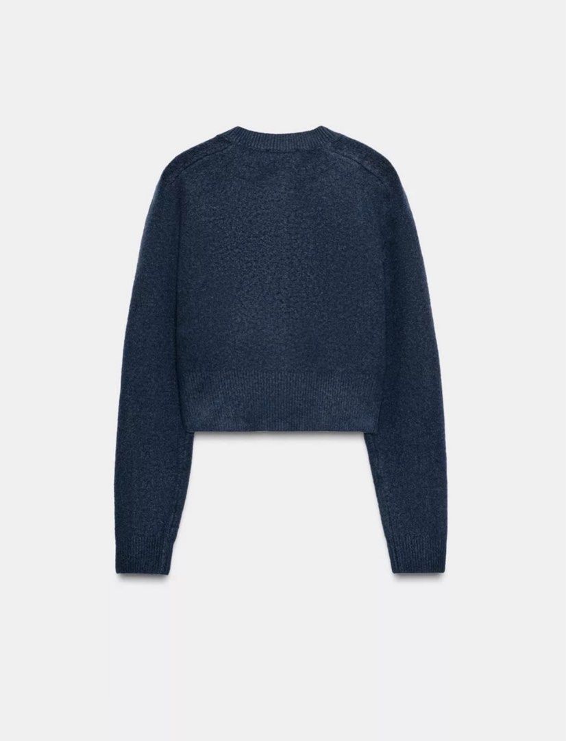 Zara Cardigan (Category: Coats, Jackets and Outerwear) located in Caloocan City. Submitted by gazellection.shop (Listing ID 1469163038, Image 3). Description: Zara Soft Knit Cardigan Navy Blue BNWT Fixed price posted. I will not entertain low offer..