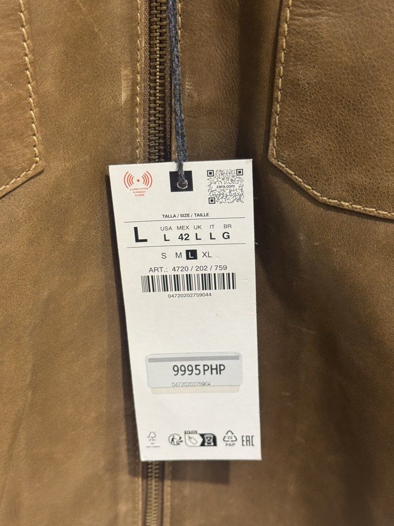 Zara Leather jacket (New Collection) (Category: Coats, Jackets and Outerwear) located in Makati City. Submitted by ysabellaaaa (Listing ID 1469285659, Image 2). Description: .