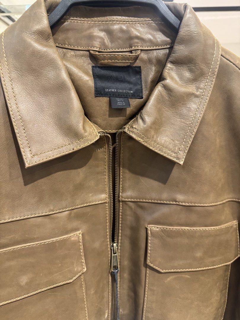 Zara Leather jacket (New Collection) (Category: Coats, Jackets and Outerwear) located in Makati City. Submitted by ysabellaaaa (Listing ID 1469285659, Image 3). Description: .