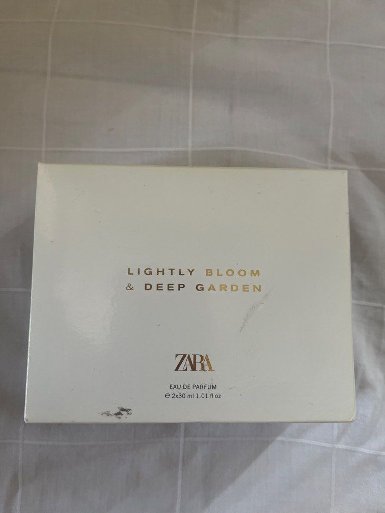 Zara lightly bloom & deep garden 30ml edp (Category: Fragrance & Deodorants) located in Pasig City. Submitted by missclaud.essentials (Listing ID 1469171708, Image 1). Description: What you see is what you get. Zara lightly bloom & deep garden 30ml Eau de parfum Can make offer.