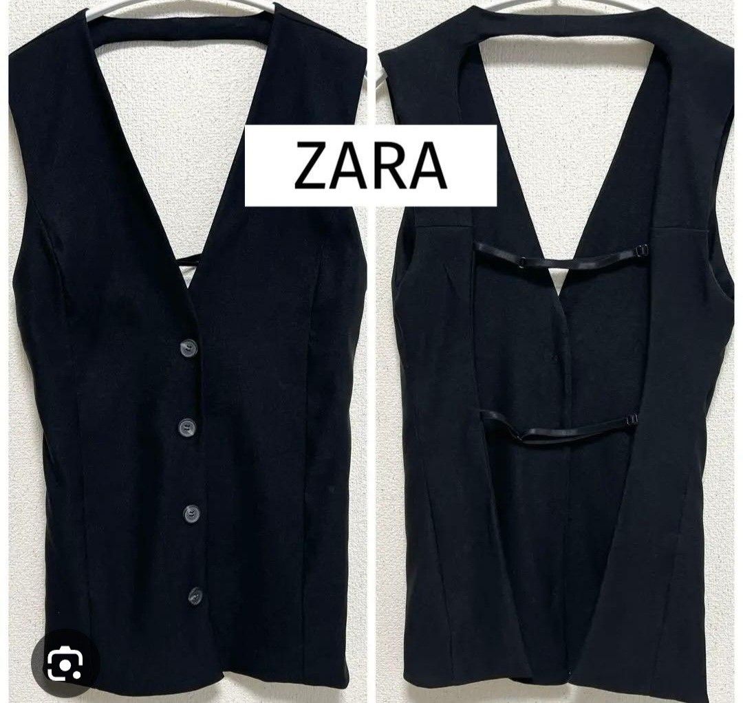 Zara Open Back waistcoat (Category: Others Tops) located in Baguio. Submitted by k_style_co_preloved (Listing ID 1469287930, Image 1). Description: ON SALE! SALE! SALE! 🎉 ✨ SALE GUIDELINES ✨ 📌 Fixed Price Only – All sale items are offered at their final prices. No haggling or further negotiations, please. ❤️ 📏 Flat-Lay Measurements: 🔎 Flaws/Remarks: Authentic zara 💯. 💸 PAYMENT METHOD: bank transfer, gcash 📦 SHIPPING: Via J&T Express Please