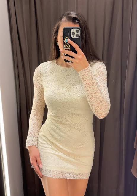 ZARA WHITE LACE DRESS (Category: Dresses) located in Makati City. Submitted by ysabellaaaa (Listing ID 1469283972, Image 3). Description: .