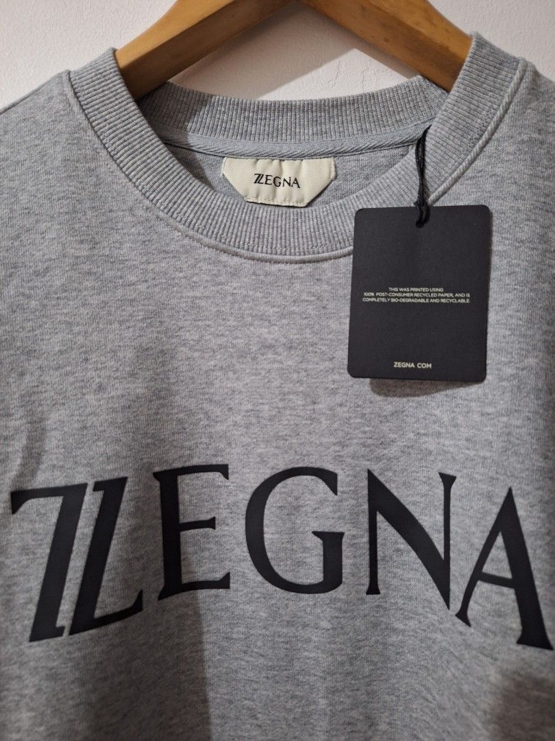 Zegna crewneck sweater gray (Category: Coats, Jackets and Outerwear) located in Santa Rosa. Submitted by pat0317 (Listing ID 1469165520, Image 2). Description: brandnew sweater zegna crewneck gray no issue medium - 21x26 large - 22x27 xl - 23x28 cod cop lalamove Lbc j&t.