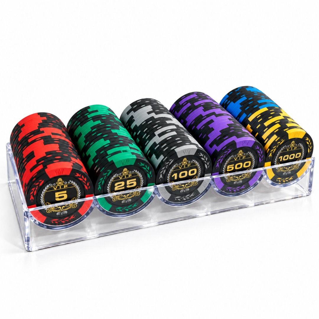 100 Piece VIP Clay Poker Chips Set (Category: Board Games & Puzzles) located in Quezon City. Submitted by vdecks (Listing ID 1469571653, Image 3). Description: Upgrade your poker nights with a premium VIP experience! This 100-piece clay poker chip set is designed for players who appreciate the authentic casino feel, satisfying weight, and professional look of quality poker chips. Perfect for home poker games, tournaments, poker nights, game rooms