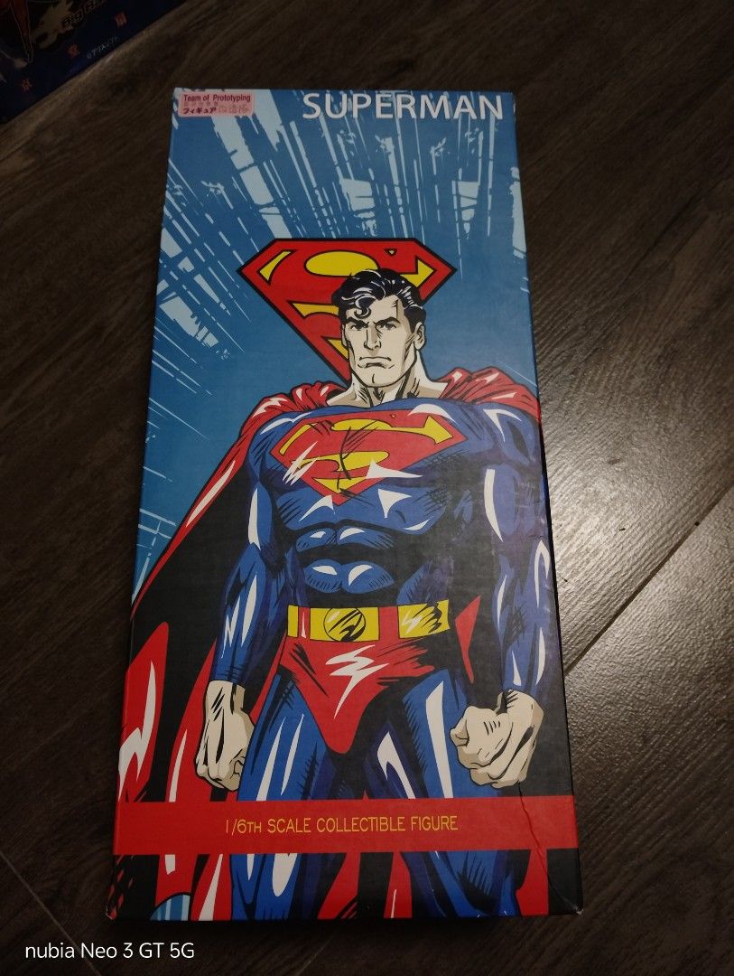 1/6 scale superman (Category: Action & Battle Toys) located in Mabalacat. Submitted by babyjamil1919 (Listing ID 1469443910, Image 3). Description: Team prototyping tatak nya tela and damit articulated and mabigat sya.