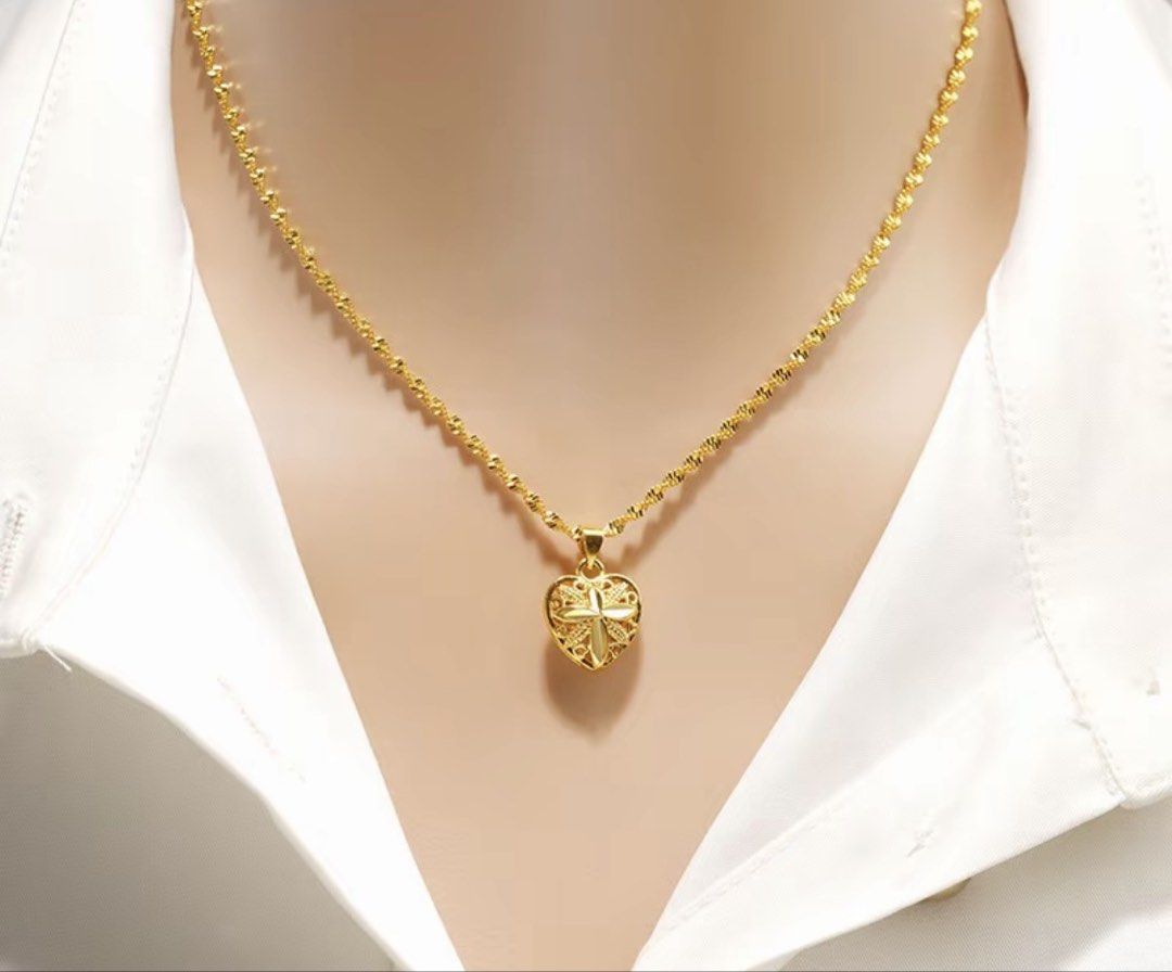 18k gold necklace non tarnish (Category: Necklaces) located in Manila. Submitted by vintageaccessories (Listing ID 1469494438, Image 2). Description: .