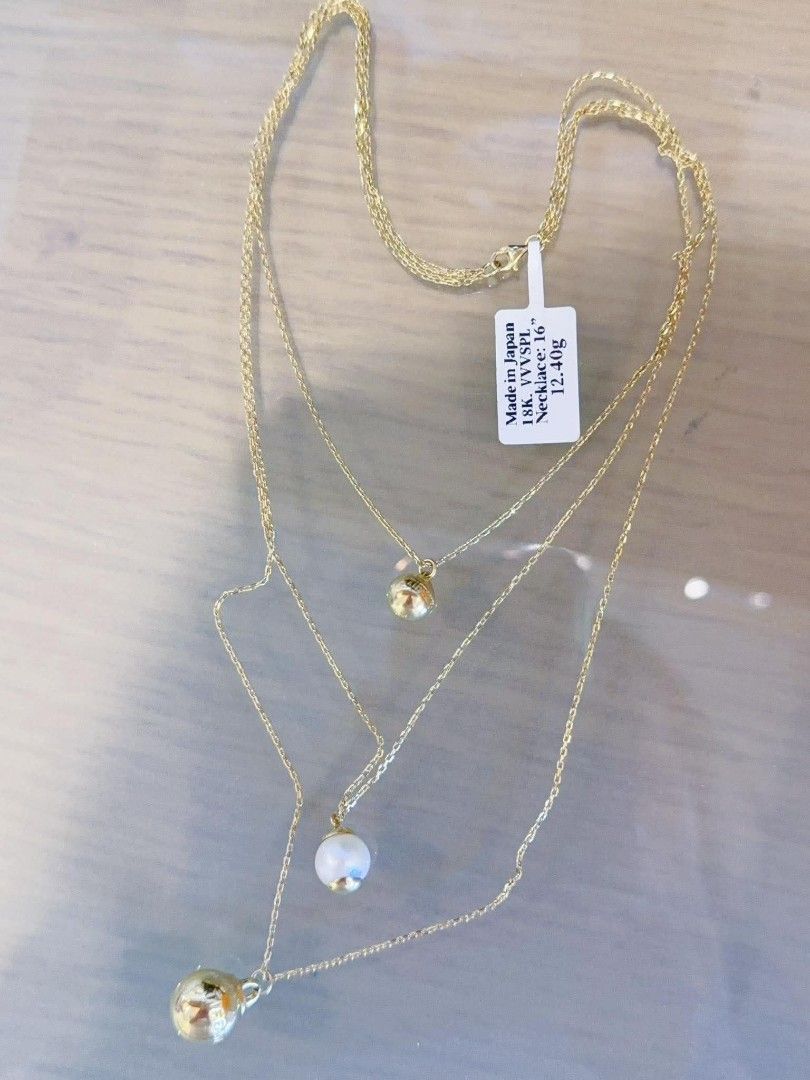 18k Japan gold layer necklaces (Category: Necklaces) located in Manila. Submitted by bhelgoldseller2ndaccount (Listing ID 1469469660, Image 2). Description: New!!✨New!!✨New!! Authentic 18k Japan Golds 💯pawnable/naisasanla 💯with high appraisal rate 💯good investment 💯Direct supplier price 👉OPEN for resellers 🌺please take time to evaluate their actual sizes and grams 👉Best panggift for all occasions ✅ Sold per grams not per piece Kya lowest p
