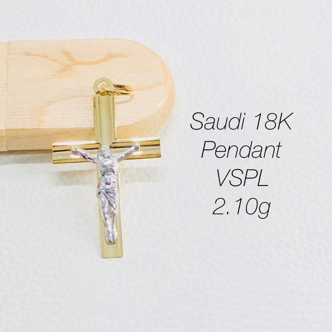 18k Saudi gold cross pendant (Category: Necklaces) located in Manila. Submitted by bhelgoldseller2ndaccount (Listing ID 1469427398, Image 3). Description: New!!✨New!!✨New!! Authentic 18k Saudi Golds 💯pawnable/naisasanla 💯with high appraisal rate 💯good investment 💯Direct supplier price 👉OPEN for resellers 🌺please take time to evaluate their actual sizes and grams 👉Best panggift for all occasions ✅ Sold per grams not per piece Kya lowest pri