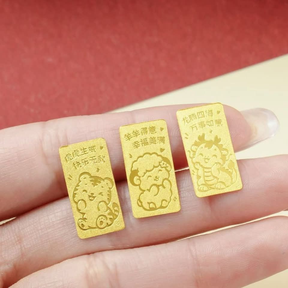 18karat gold chinese gold bars (Category: Earrings) located in Malolos. Submitted by keenhorse_ef38ab (Listing ID 1469498656, Image 3). Description: 18karat gold bars in the form of the 12 Chinese zodiac signs Ideal for a gift 7-10days arrival 50% downpayment Please dm for prices.